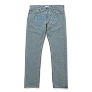 WASHED DENIM PANTS
